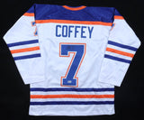 Paul Coffey Signed Edmonton Oilers Jersey (Beckett) 4xStanley Cup Champion