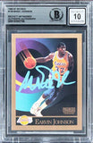 Lakers Magic Johnson Authentic Signed 1990 Skybox #138 Card Auto 10! BAS Slabbed