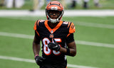 Tee Higgins Signed 35 x 43 Framed Cincinnati Bengal Jersey (Beckett) Pro Bowl WR