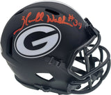 HERSCHEL WALKER AUTOGRAPHED GEORGIA ECLIPSE BLACK MINI HELMET BECKETT 185877