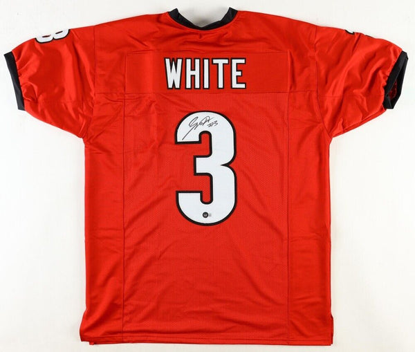 Zamir White Signed Georgia Bulldogs Jersey (Beckett) 2021 CFP