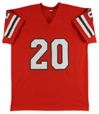 Ed Reed Authentic Signed Orange Pro Style Jersey Autographed BAS Witnessed