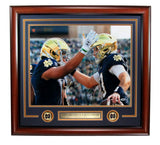 Jaden Greathouse/Riley Leonard Signed 16x20 Photo Notre Dame Framed PSA 195726