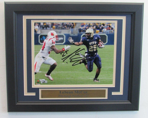 LeSean McCoy Pitt Panthers Autographed/Signed 8x10 Photo Framed Fanatics 136886