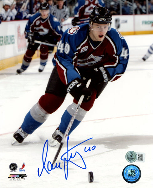 Alex Tanguay Autographed/Signed Colorado Avalanche 8x10 Photo Beckett 57743