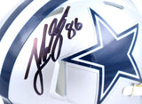 Luke Schoonmaker Autographed Dallas Cowboys Speed Mini Helmet - Beckett W Holo