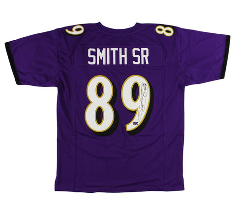 Steve Smith Sr Signed Baltimore Custom Purple Jersey With "Agent 89" Inscription