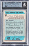 Maple Leafs Wendel Clark Authentic Signed 1986 Topps #149 Card BAS Slabbed