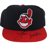 Jim Thome Sandy Alomar Autographed Cleveland Indians 7 3/8 Hat Beckett 54991