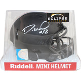 Denzel Ward Autographed/Signed Ohio State Buckeyes Eclipse Mini Helmet JSA 53099