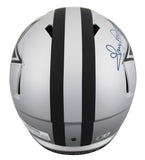 Cowboys Tony Dorsett Signed Rave Full Size Speed Rep Helmet W/ Case BAS Witness