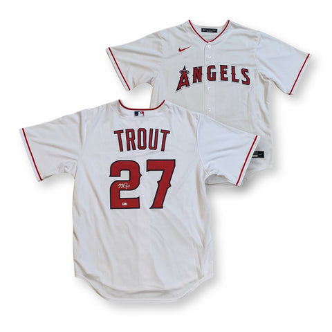Mike Trout Autographed Los Angeles Nike Baseball Jersey MLB Authenticated COA