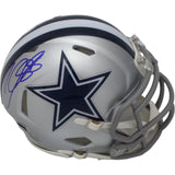 CeeDee Lamb Autographed/Signed Dallas Cowboys Mini Helmet FAN 39049
