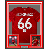 Framed Autographed/Signed Trent Alexander Arnold 33x42 Liverpool Jersey BAS COA