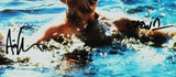 Ari Lehman Signed Friday the 13th Unframed 11x14 Emerging from Water Photo- Insc