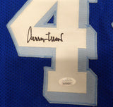 Los Angeles Lakers Jerry West Autographed Signed Blue Jersey JSA #WIT373377