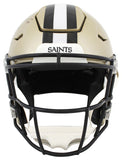 Saints Derek Carr & Michael Thomas Signed Speed Flex Full Size Helmet BAS Wit