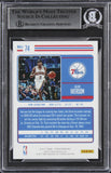 76ers Allen Iverson Authentic Signed 2016 Studio #74 Card BAS Slabbed
