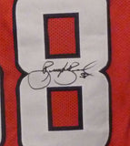 Brooks Reed Autographed/Signed Pro Style Red XL Jersey DEN 12836