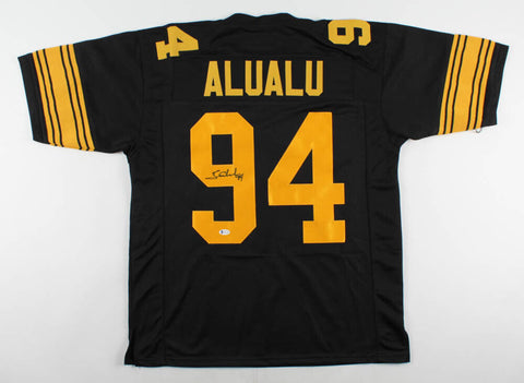 Tyson Alualu Signed Pittsburgh Steelers Color Rush Jersey (Beckett) Def. End