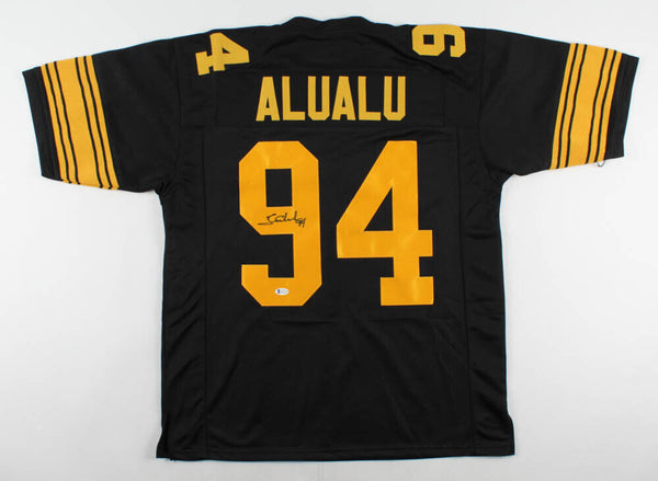 Tyson Alualu Signed Pittsburgh Steelers Color Rush Jersey (Beckett) Def. End