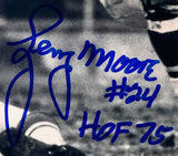 Lenny Moore Autographed 8x10 Photograph (JSA COA)