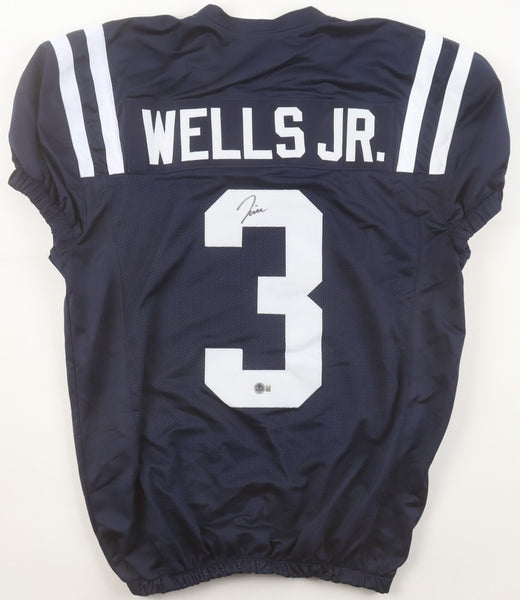 Antwane Wells Signed Ole Miss Rebels Jersey (Beckett) New York Giants Receiver