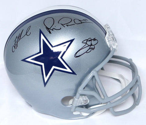 Aikman, E. Smith, Irvin Signed Cowboys F/S Helmet - JSA-W/Beckett/Prova Auth