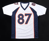 Ed McCaffrey Signed Denver Broncos Jersey Inscribed Back 2 Back Champs (JSA COA)