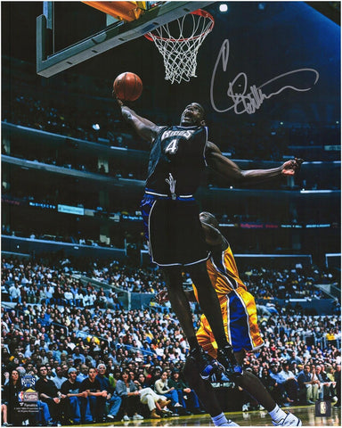 Chris Webber Sacramento Kings Autographed 16" x 20" Dunk vs. Lakers Photograph