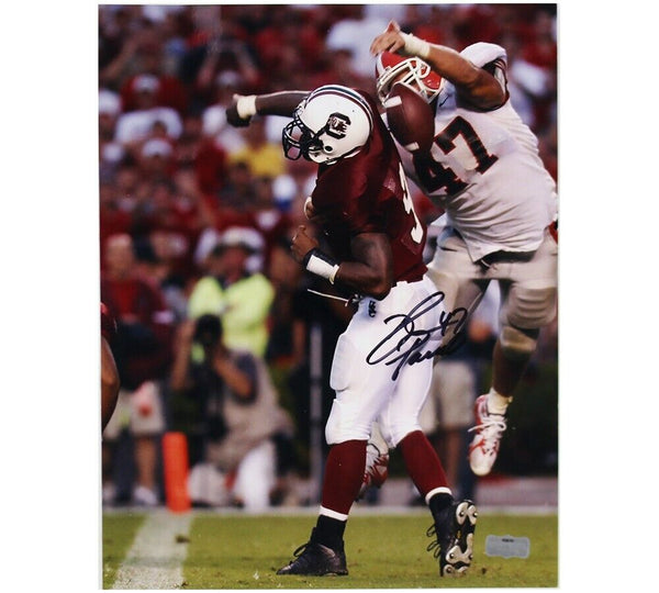 David Pollack Signed Georgia Bulldogs Unframed 11x14 Vs USC NCAA Photo