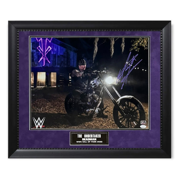 The Undertaker WWE Signed Autographed 16x20 Photograph Framed To 23x27 JSA
