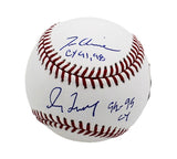 Tom Glavine and Greg Maddux Signed Atlanta Rawlings OML White Baseball - Insc