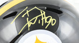 T.J. Watt Autographed Pittsburgh Steelers F/S Speed Helmet - Beckett W Hologram