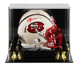 49ers Kyle Juszczyk Signed Retro Speed Mini Helmet W/ Case BAS Witnessed