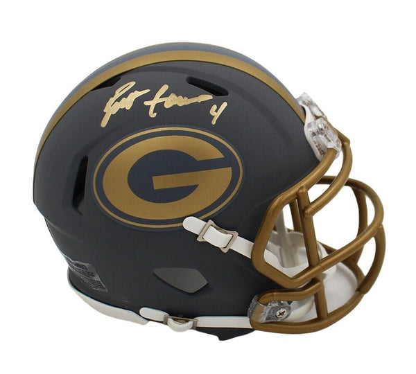 Brett Favre Signed Green Bay Packers Speed Slate NFL Mini Helmet