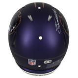 Zay Flowers Autographed Ravens 2024 Alternate Authentic Speed Helmet Beckett