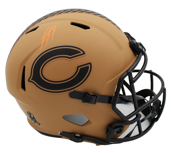 Luther Burden Signed Chicago Bears Speed Full Size Salute to Service 2 Helmet