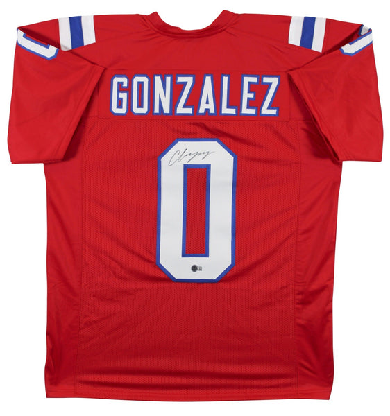 Christian Gonzalez Signed New England Patriots Jersey (Beckett) All Pro Def Back