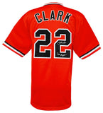Jack Clark Signed Orange Throwback Custom Baseball Jersey w/Ripper - (SS COA)