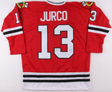 Tomas Jurco Signed Blackhawks Jersey (Beckett COA) Chicago Rookie Right Winger