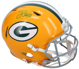 Jordan Love Autographed Green Bay Packers Throwback Authentic Helmet Beckett