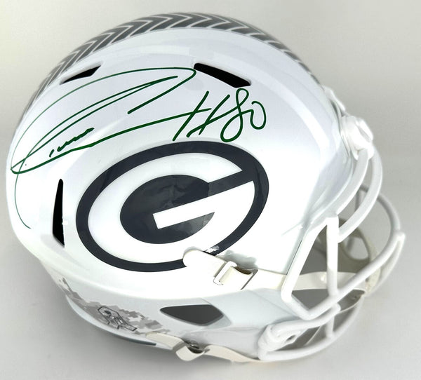 Packers DONALD DRIVER Signed Full Size 2024 SALUTE Replica Speed Helmet AUTO JSA