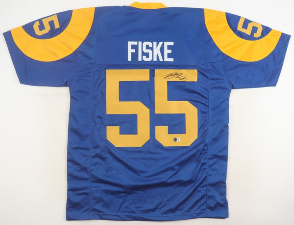 Braden Fiske Signed Los Angeles Rams Jersey (Beckett) 2024 2nd Round Pick - FSU
