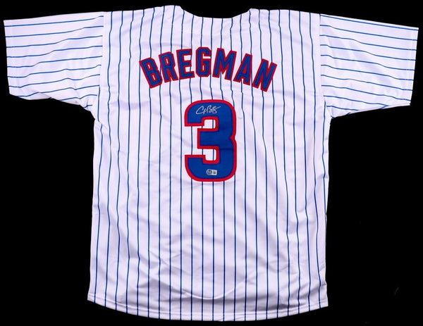 Alex Bregman Signed Chicago Cubs Jersey (Beckett) 2xWorld Series Champ /3rd Base