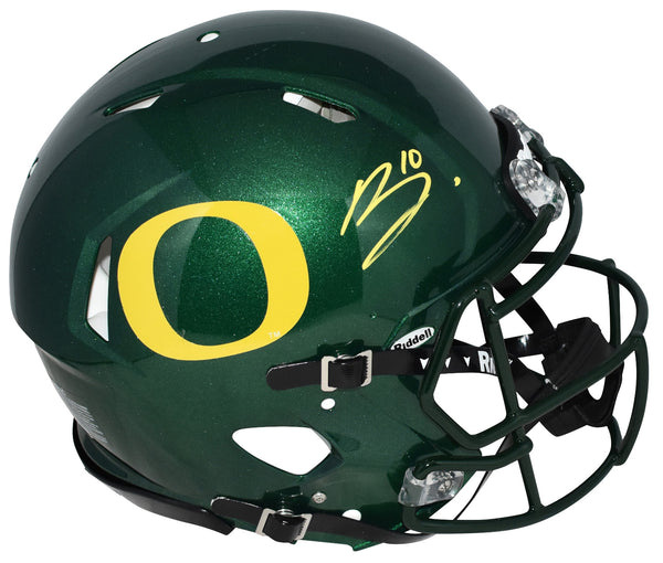 BO NIX AUTOGRAPHED OREGON DUCKS AUTHENTIC SPEED HELMET BECKETT