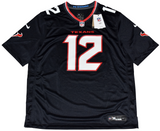 NICO COLLINS AUTOGRAPHED HOUSTON TEXANS #12 NAVY NIKE JERSEY BECKETT