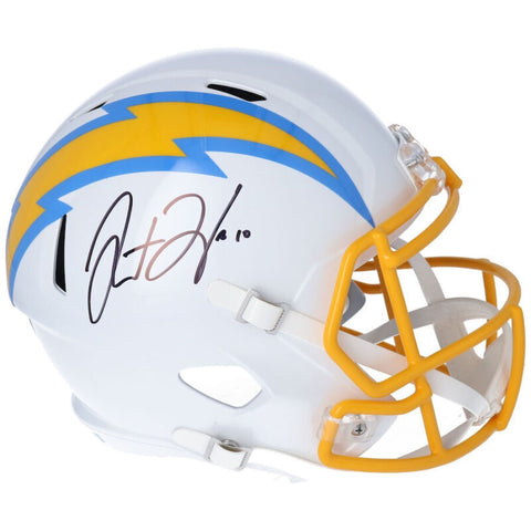Justin Herbert Autographed Los Angeles Chargers Full Size Speed Helmet Fanatics