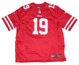 DEEBO SAMUEL AUTOGRAPHED SAN FRANCISCO 49ERS #19 NIKE GAME JERSEY BECKETT
