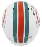Dolphins Larry Csonka Signed 1972 TB Full Size Speed Rep Helmet W/ Case BAS W